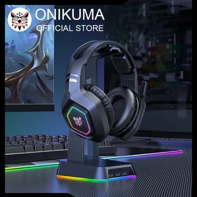 Onikuma b100 Kopfhörer 2,4 GHz Ultra-Low-Latency-Gaming-Headset Wireless-Kopfhörer Kopfhörer mit Geräusch unterdrückung und Mikrofon für PC Image