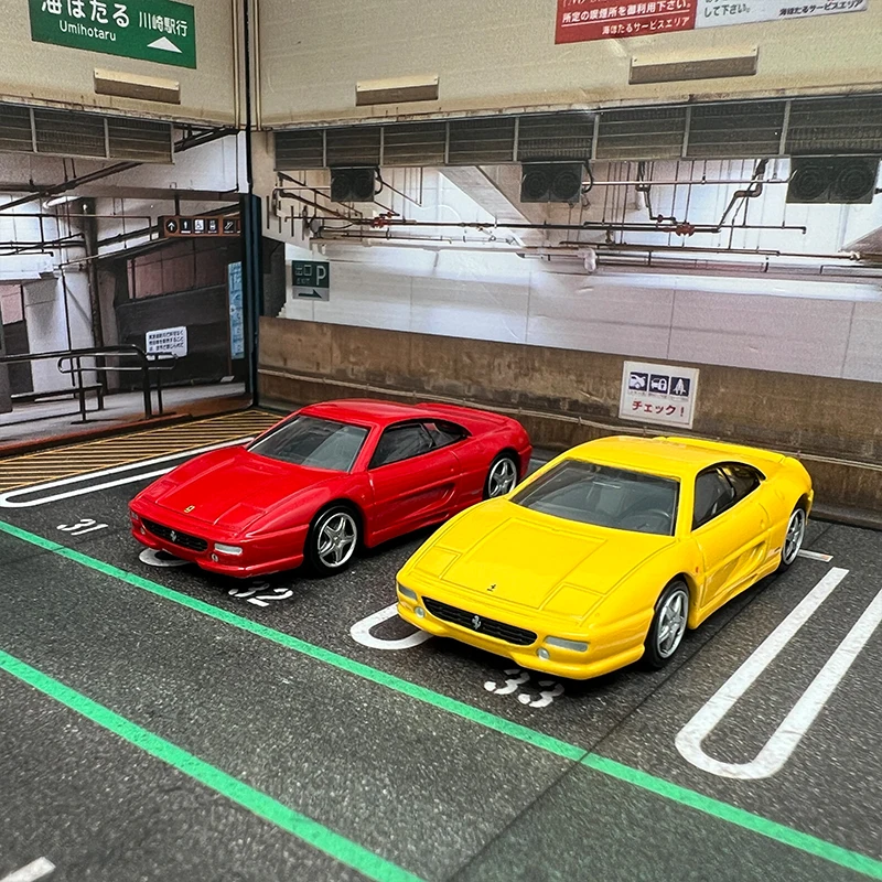 TOMY Ferrari F355 Supercar Legierung Auto Druckguss & Spielzeugfahrzeuge Automodell Miniaturmodellauto für Kinder Image