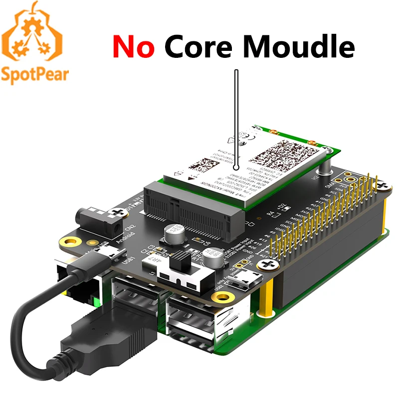 Himbeer Pi 3g/4g/lte Hut Mini PCIE für Samsung Artik/Rock64 /Asus Tinker /Latte Panda Image