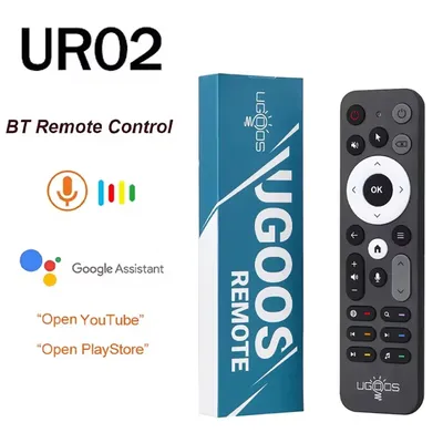 UR02 BT Sprachfernbedienung Air Mouse 24-Tasten IR-Lernfunktion TV Drahtlose Fernbedienung mit Gyro Image