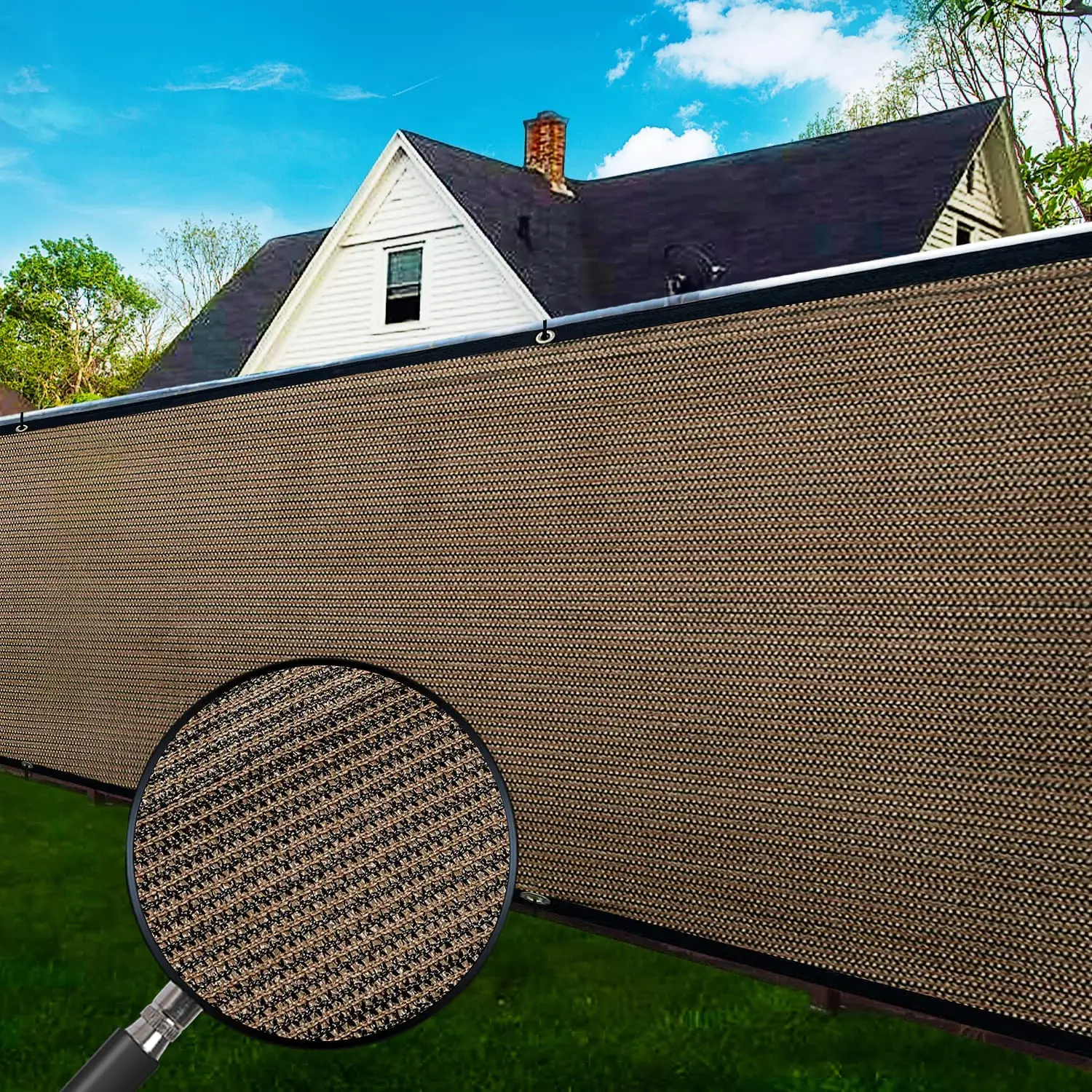 Sichtschutz Zaun kommerziellen Schatten Abdeckung mit Ösen-schwere Hinterhof Schatten Windschutz scheibe Mesh Stoff Image