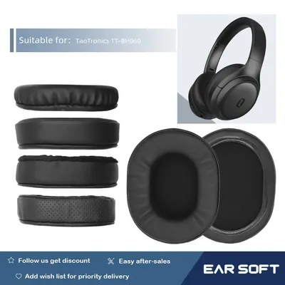 Earsoft Ersatz Ohr Pads Kissen für TaoTronics TT-BH060 Kopfhörer Kopfhörer Ohrenschützer Fall Hülse Image