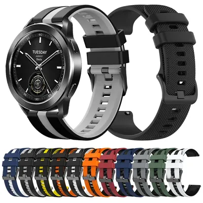 22mm Sport Silikon armband für Xiaomi Uhr Farbe 2 Band für Xiaomi Mi Uhr S2 S1 Pro Ersatz Correa atmungsaktives Armband Image