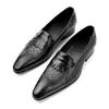 Hochwertige Mode Slipper Kleid Schuh Männer lässig Lederschuhe elegante benutzer definierte Herren Hochzeit Büro Business Schuh schwarz große Größe