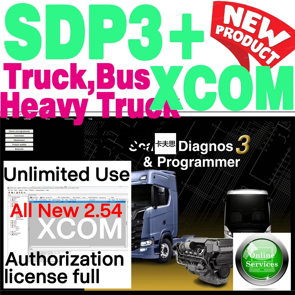 SDP3 2.68.4 xcom 2.54 mit Autorisierungs-Dongle Programm AS keygern Unbegrenzte Nutzung, Mehrfache Nutzung, Mehrere PCs vci3 VCI3 Update Arbeitstruck Image