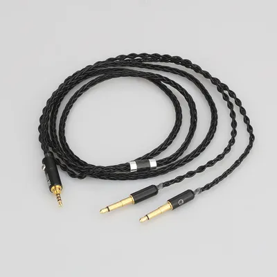 Audiocrast 8 Kerne 2.5/3,5mm/4,4mm Ausgewogene Upgrade Kabel für Meze 99 Classics T1P T5P t1 d8000 MDR-Z7 D600 D7100 Kopfhörer Image