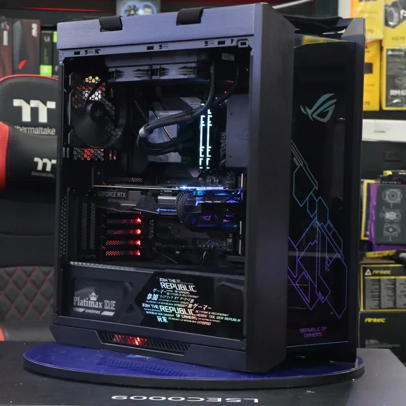 DIY Rog Helios GX601 Fall Light board,PC Gamer Schrank Abdeckung Refit Panel,Modding dekoriert Back plate Aura Sync Image