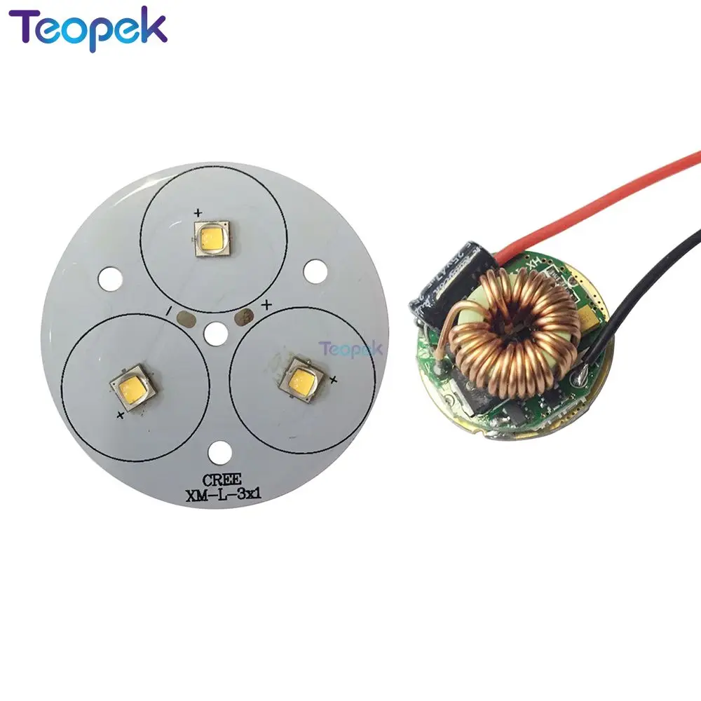 Xml2 30w 3 Serie 3 Stück xml2 9-11v 2-3a LED-Emitter Licht 5-Modus-LED-Treiber für Taschenlampe Taschenlampe Image