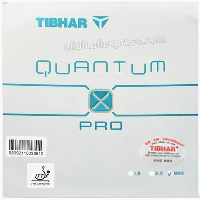 Tibhar Quantum x Pro Tischtennis Gummi blau und rosa Gummi für Nationalspieler kein klebriger Fast Attack Loop Kuchen Schwamm Image
