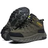 2025, Leder-Wanderstiefel für Herren, Winter, Outdoor, warmes Fell, rutschfest, modisch, Wander-Stiefelette, schwarze Jagdstiefel, Gummi, große Größe 48