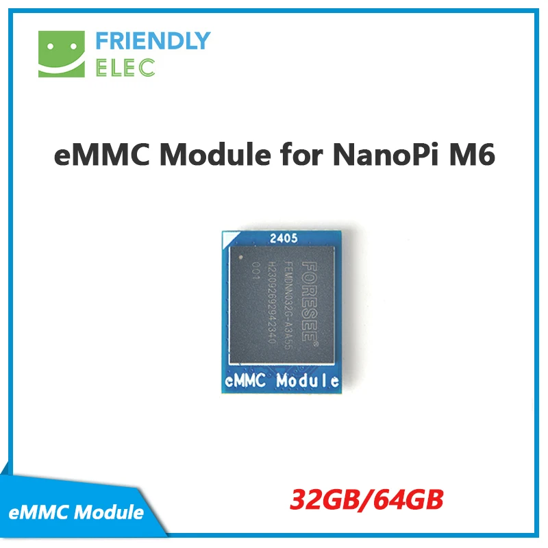 eMMC-Modul für NanoPi M6, NanoPi M5, NanoPi Zero2, 32 GB/64 GB, FriendlyElec Image