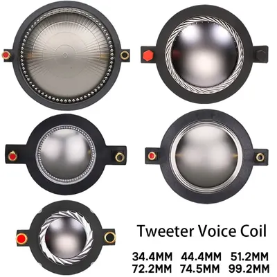 1 Stück Titan film Hochtöner Schwingspule Membran Kupferdraht 34,4 44,4 51,3 0, 5 72,2mm Kern Höhen lautsprecher Reparatur zubehör Image