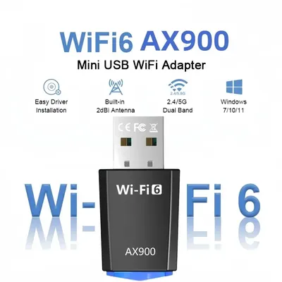 Ax900 wifi 6 usb wifi adapter 2,4g/5ghz 900mbps drahtloses ethernet wifi netzwerk karten laufwerk