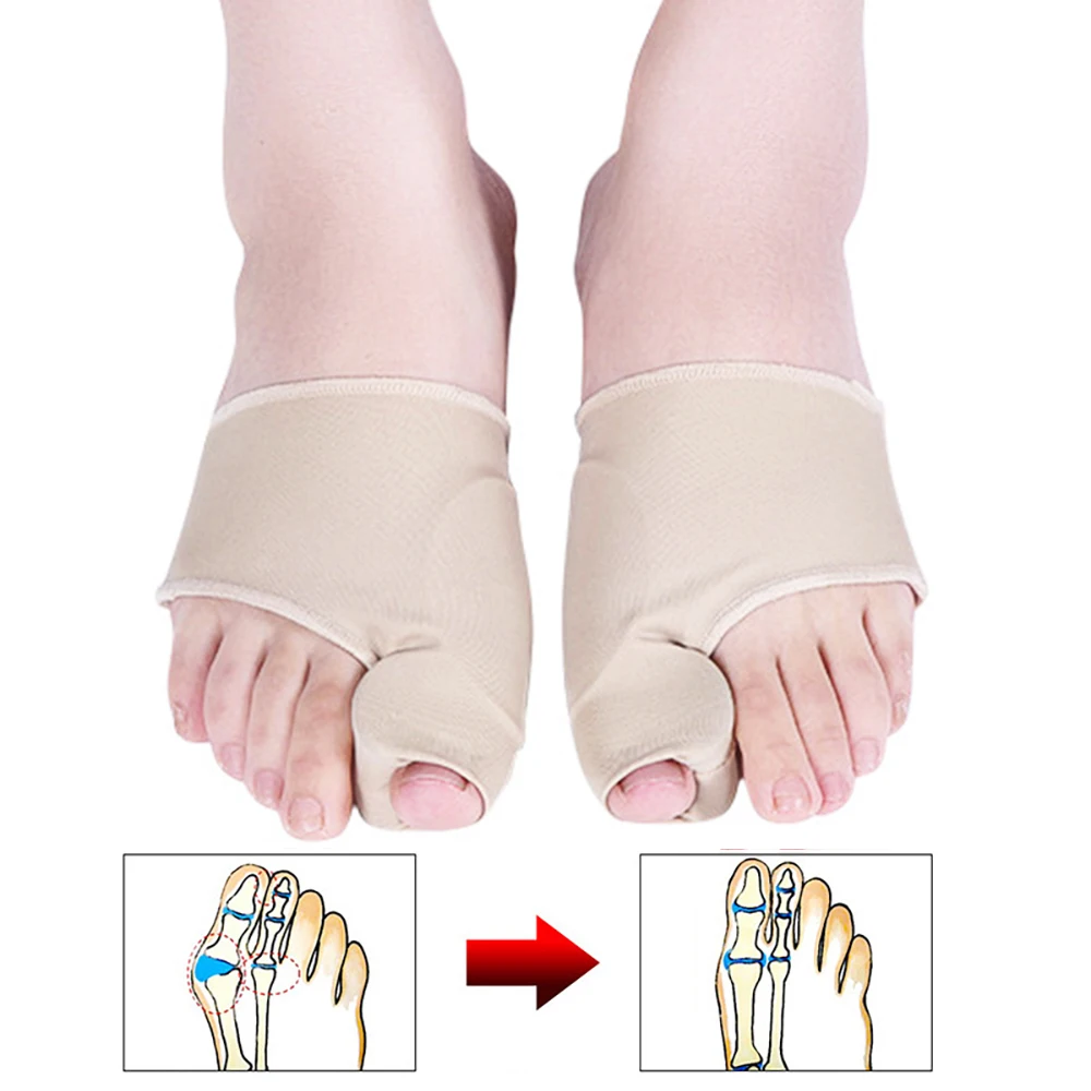 2 stücke Big Bone Toe Bunion Splint Haarglätter Corrector Fuß Pediküre Socke Für Hallux Valgus Fußpflege Schutz Fußpflege Werkzeuge Image