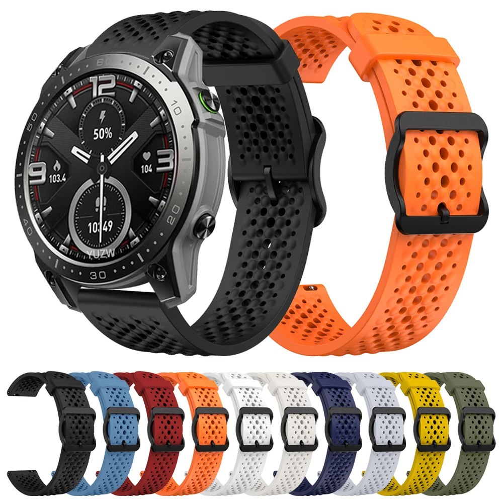 Silikon armband für zeblaze vibe 7 pro stratos 2 3 btalk 2 band für zeblaze ares 3/gtr/gts/jenseits 3 pro 22mm sport armband Image