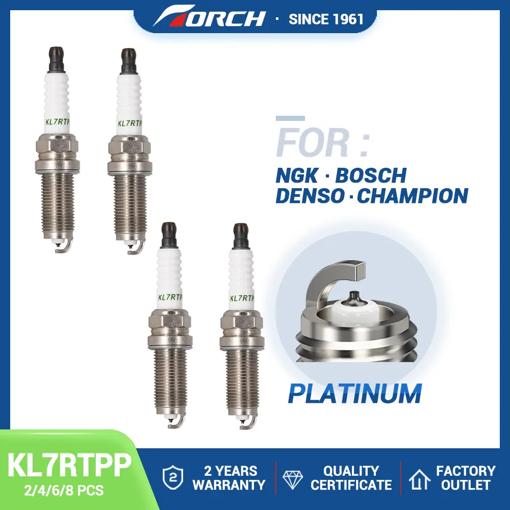 2–8 Stück Zündkerzen-Brenner KL7RTPP, doppelte Platin-Kerze, Ersatz für 3707020–13 CF4G15T-3707020 K01165022 3100828 N01G3612014 Image