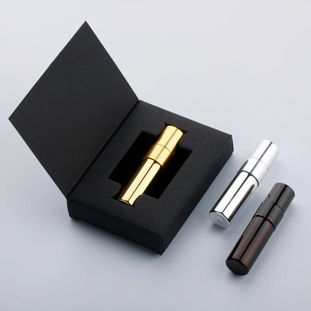 50 Teile/los 3ml Parfüm Flasche Zerstäuber Kollokation Paket Box Weiß oder Schwarz Spray Flasche Geschenk Image