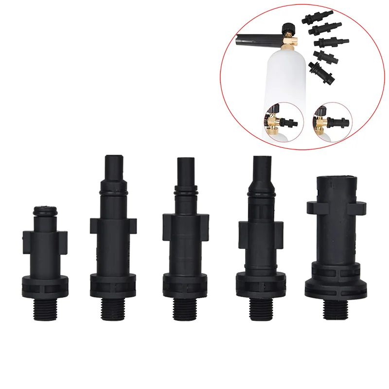 1pc Kunststoff adapter Auto wasch zubehör für Schnees chaum Lanze Schaum Kanone Blaster Generator g1/4 Armatur Hochdruck reiniger Auto waschanlage Image