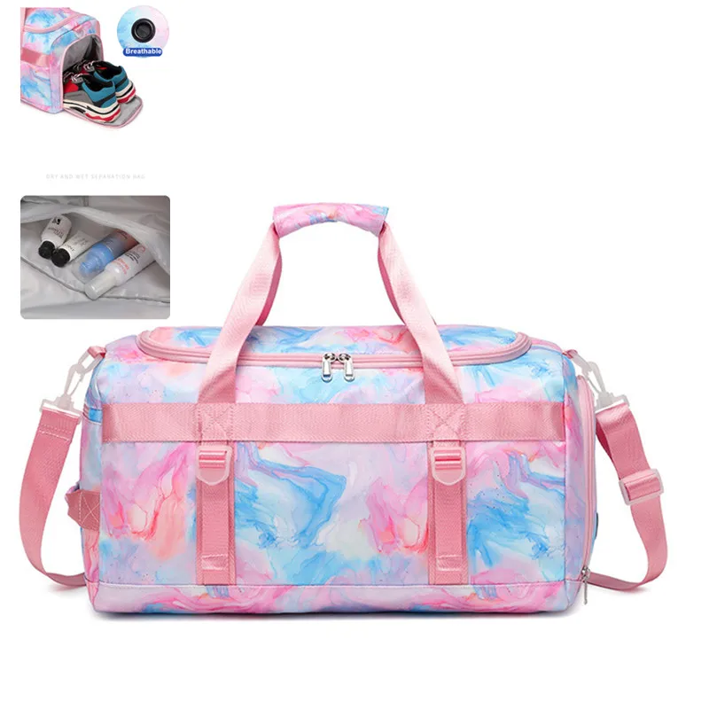 Weibliche Sport Taschen Reise Turnhalle Fitness Damen Große Mädchen Yoga Schuhe Bolsas Ausbildung Wasserdicht Schwimmen Gepäck Für frauen Handtasche