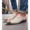 Brett Frühling Herbst Schuhe für Männer Metalle Hut Spike rosa Business Bankett Party sozialisieren