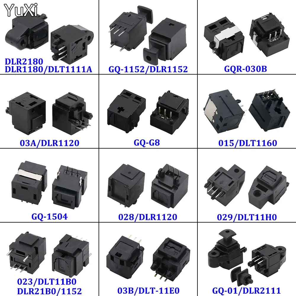 1PCS Audio Optical Fiber Terminal Stecker 03A/DLR21B0/1152/DLR1120/DLT1160/GQR-030B/GQ-G8 Buchse (senden/Empfangen Ende) Image