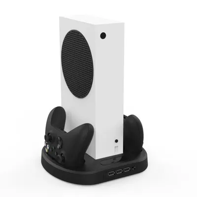 Für XBOX Serie S Dual Controller Ladegerät Station Vertikale Ständer Lüfter Halter Ladegerät Für Image