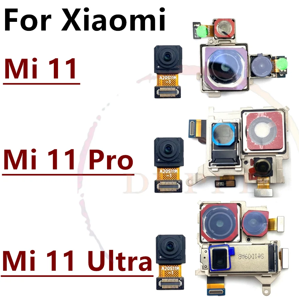 Vordere hintere Kamera für xiaomi mi 11 pro ultra 11pro 11ultra frontale Selfie nach hinten Haupt kamera modul Flex teile Image