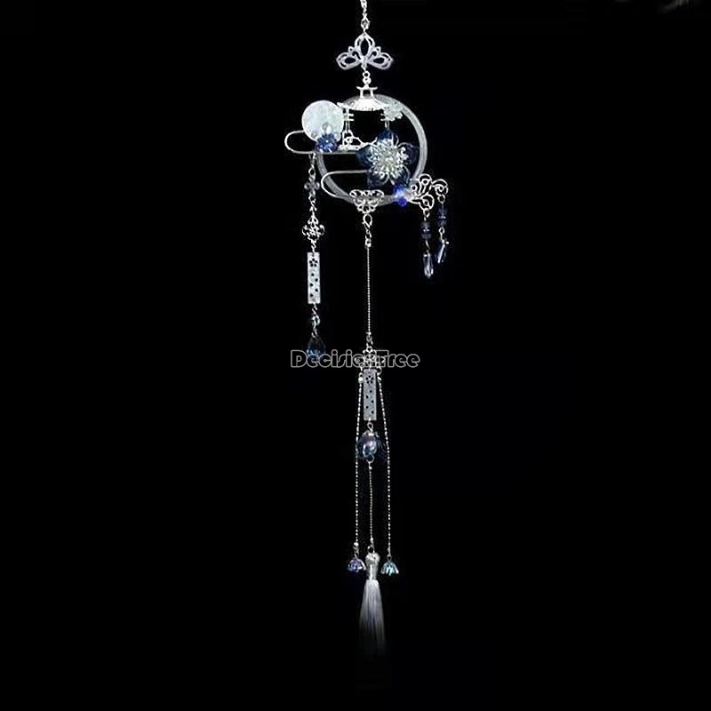 2025, chinesischer Palast-Stil, elegant, wunderschön, verbotener Stufenanhänger, exquisites manuelles Schnitzen, Accessoire, Qipao, gepresste Kragenverzierung Image