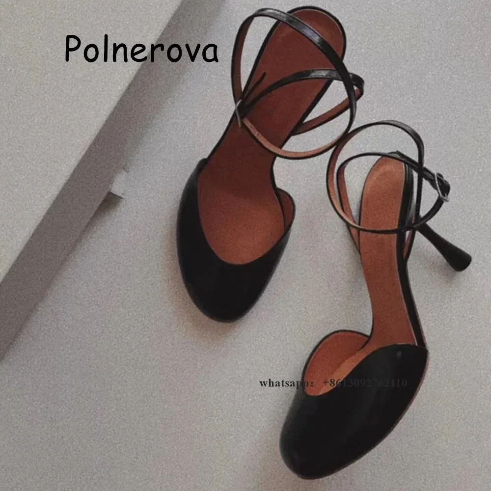 Quadratische Zehen sandalen Metalls chnalle dünne High Heels Damenschuhe süße Mädchen elegante solide Knöchel riemen flache All-Match Retro-Schuh