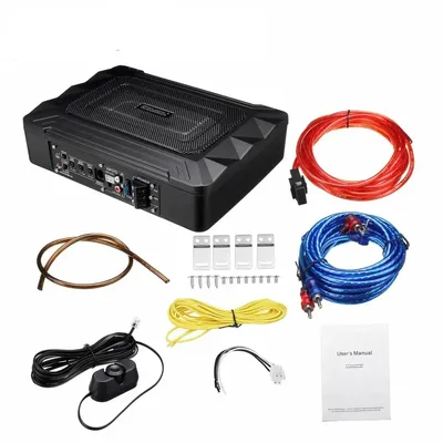 8 Zoll 600W Auto aktiv Subwoofer Audio Lautsprecher ultra dünne Subwoofer Bass verstärker Auto Surround Sound Car Audio 12V Body Kit
