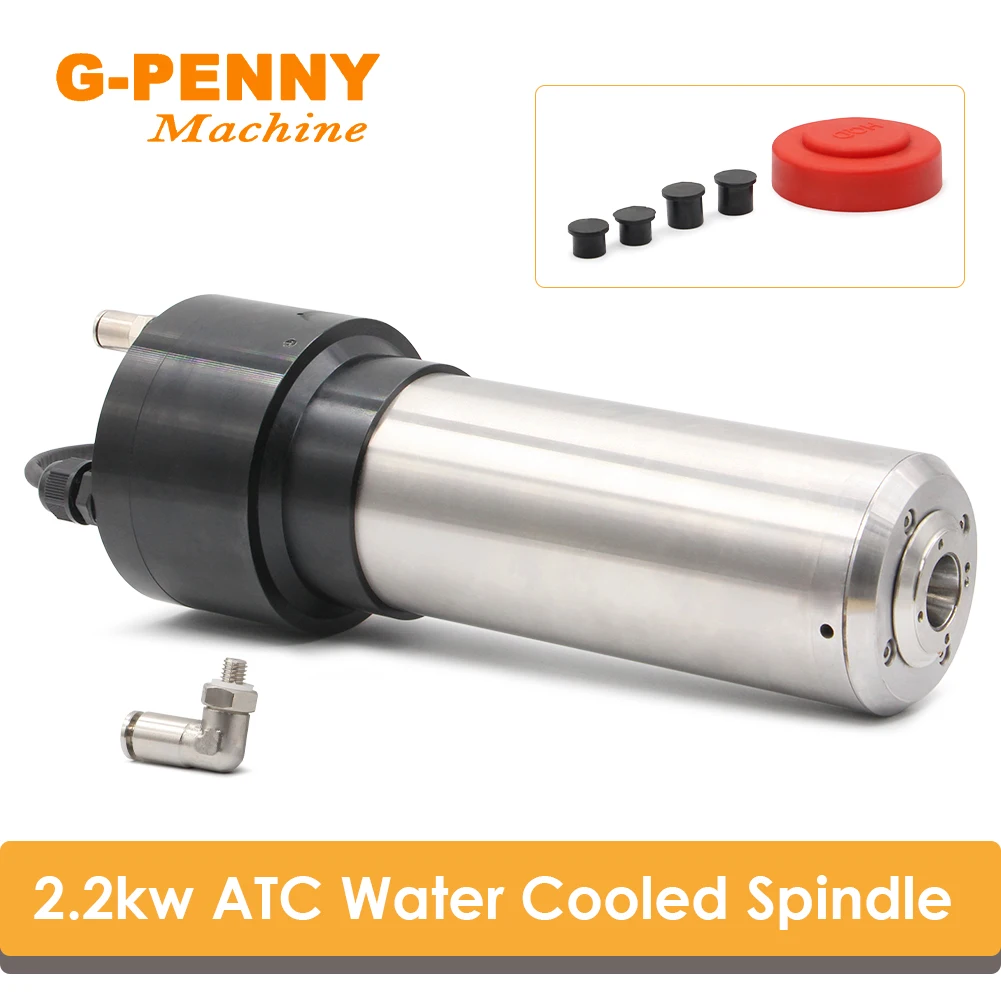 G-PENNY 220 V 2,2 kW wassergekühlte Spindel ATC Spindelmotor ISO20 800 Hz 24000 U/min Automatischer Werkzeugwechsel Image