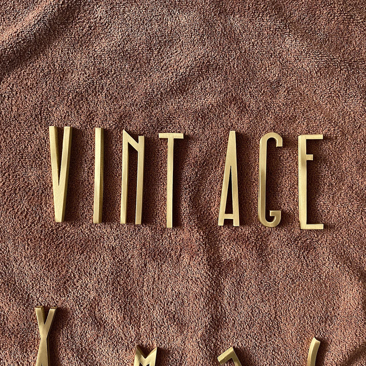 5mm Messing Buchstaben DIY Name Wand Dekorative Buchstaben Werkstatt Business Shop Name Zubehör Zimmertürschild Image