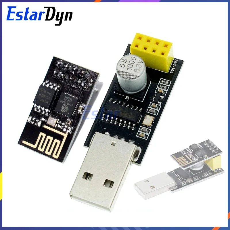 Estardyn ESP01Programmieradapter UART GPIO0 ESP-01 Adaptater ESP8266 CH340G USB auf ESP8266 Serielle drahtlose WLAN-Entwicklungsplatine Image