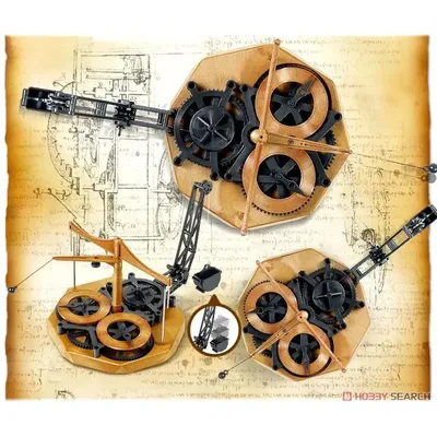 Academy 18157 Da Vinci Science-Serie Fliegende Pendeluhr, kleberfrei, beweglich (Kunststoffmodell) Image