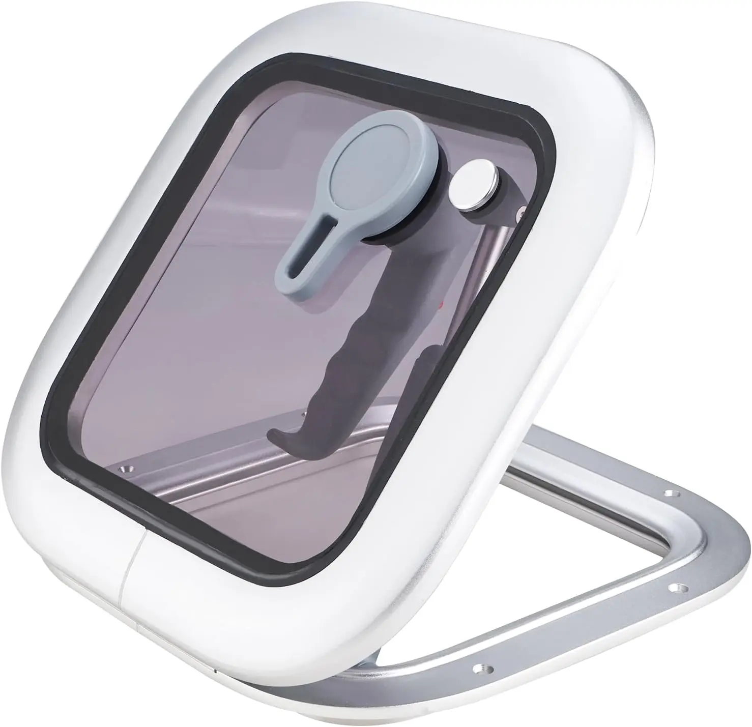 10.8 "x 10.8" Boot quadratisches Bullauge, Aluminium legierung Deck Luke Port Loch Fenster, heraus schieben öffnendes Port light Fenster für Boot Yacht rv Image