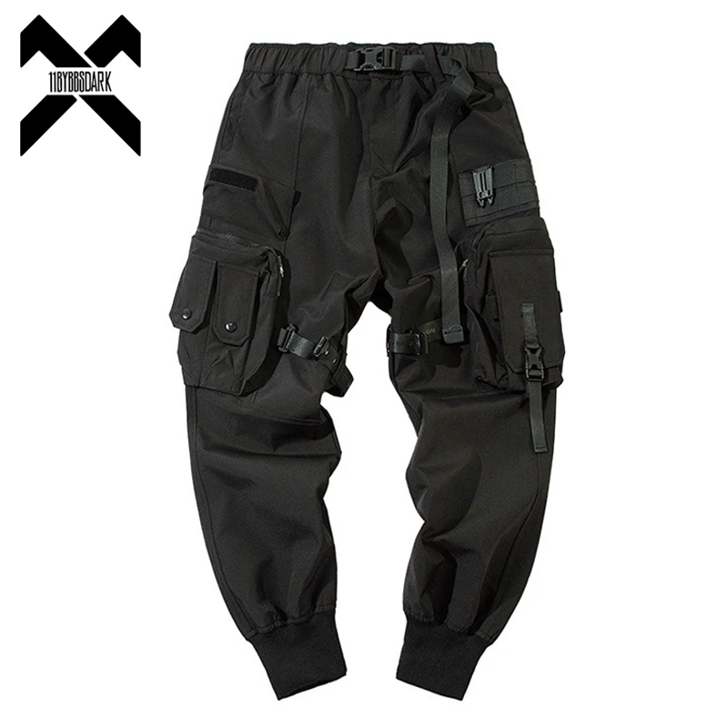 2024 taktische Hosen Männer Multi Pocket funktionelle Jogger Hose elastische Taille Hip Hop Streetwear Cargo hose schwarze Techwear