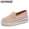 Frauen flache Plattform Slipper Damen elegante Wildleder Mokassins Schuhe Frau Slip on Mokassin