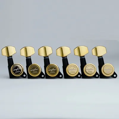 GuyKer Black & Gold Machine ker Gitarren-Lock-Mechaniken 1:18 Lock String Tuning Key TuHead für ST TL SG LP