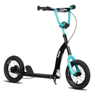 JOYSTAR Kick Scooter for Kids, Lightweight Kids Scooter with Adjustable Handlebar, 12" Inflatable