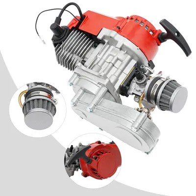 49cc 2-Stroke Engine Motor + Gear Box Air Filter for Mini Dirt Bike ATV Scooter