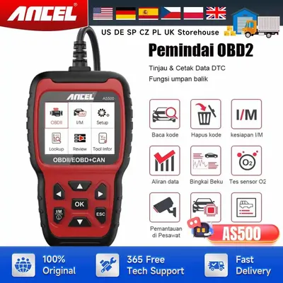 Ancel AS500 Car OBD2 Scanner Automotive Code Reader Engine Check Free Update OBD OBD2 Automotive