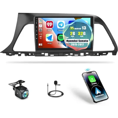 Android 13 Car Stereo for Hyundai Sonata 2015-2017 with Wireless Apple Carplay Android Auto 9''