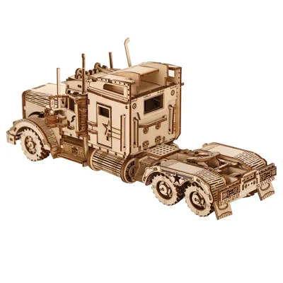 truck Model DIY 3D Wooden Puzzle Building Block Kits Assembly Toy Birthday Gift For Kids Adult Home