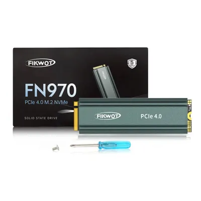 Fikwot FN970 M.2 2280 PCIe Gen4 x4 NVMe 1.4 with Heatsink (1TB/2TB/4TB)Speeds up 7,400MB/s,