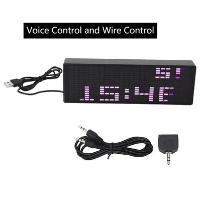 Sound Control Spectrum Display Long Service Life 20 Dynamic Effects 384 RGB LEDs Music Spectrum