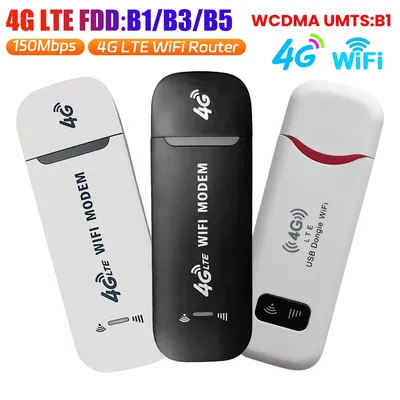 4G Wireless LTE WiFi Router 4G SIM Card Portable 150Mbps USB Modem Pocket Hotspot Dongle Mobile