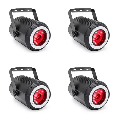 U'King 4PCS 60W RGBW Par Light 7/11CH DMX512 Stage Light Sound Activated Control Effect Light for DJ