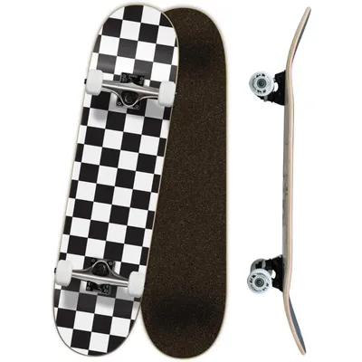 Long Board Skateboard, Complete Skateboard 7.75 Inches, with 7 Layers of Maple Deck, ABEC-9