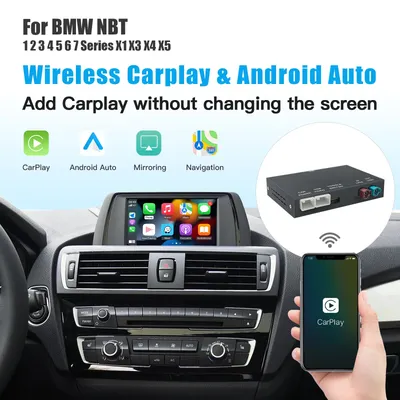 Wireless/CarPlay Android For BMW NBT CIC system 1 2 3 4 5 Series X1 X3 X4 X5 F20 F21 F30 F31 F34 F10