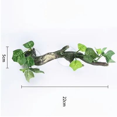 Terrarium Plant Decoration Garden Decoration for Amphibian Lizard Snake Climbing Aquarium resin